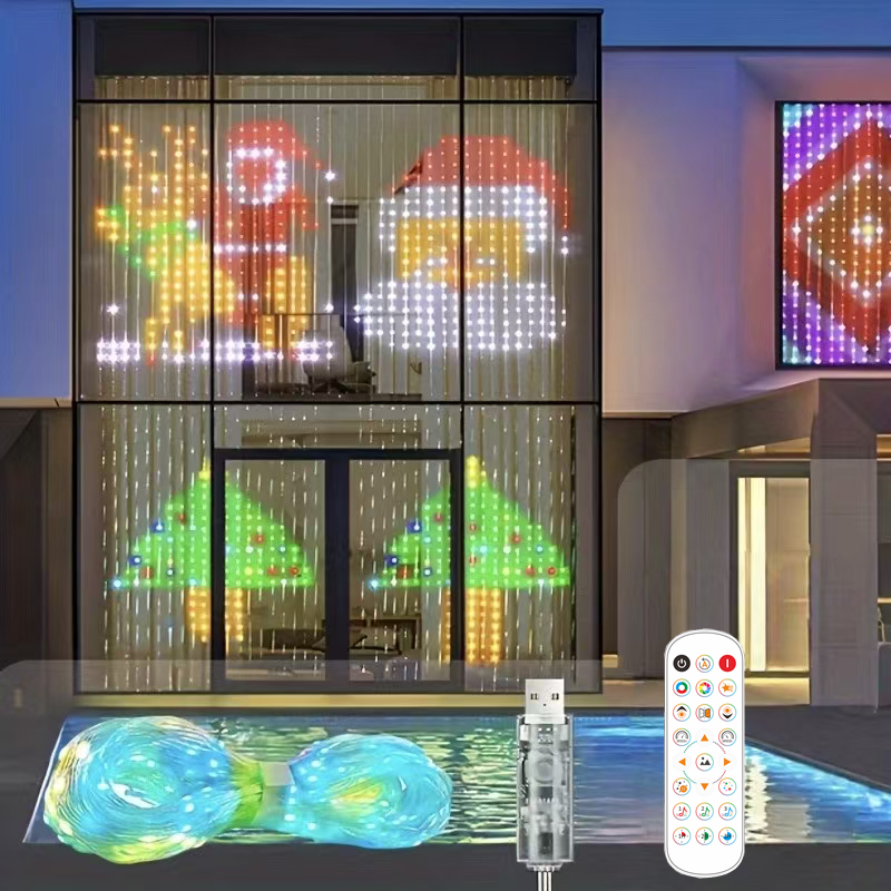 Decor Lighting Address - Świąteczne lampki LED Bluetooth, sterowanie aplikacją