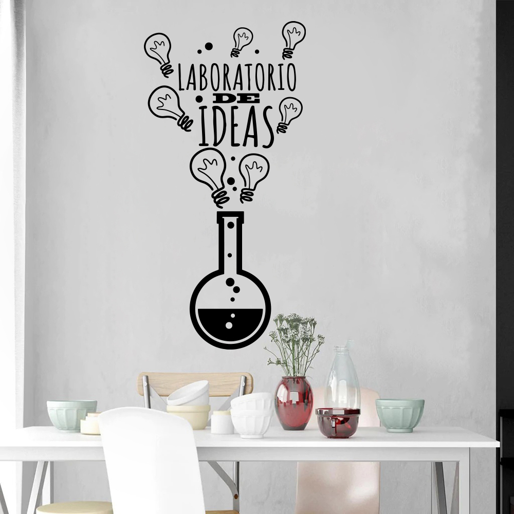 Lighting Home Decor Ideas - Hiszpańskie laboratorium pomysłów naklejka ścienna z