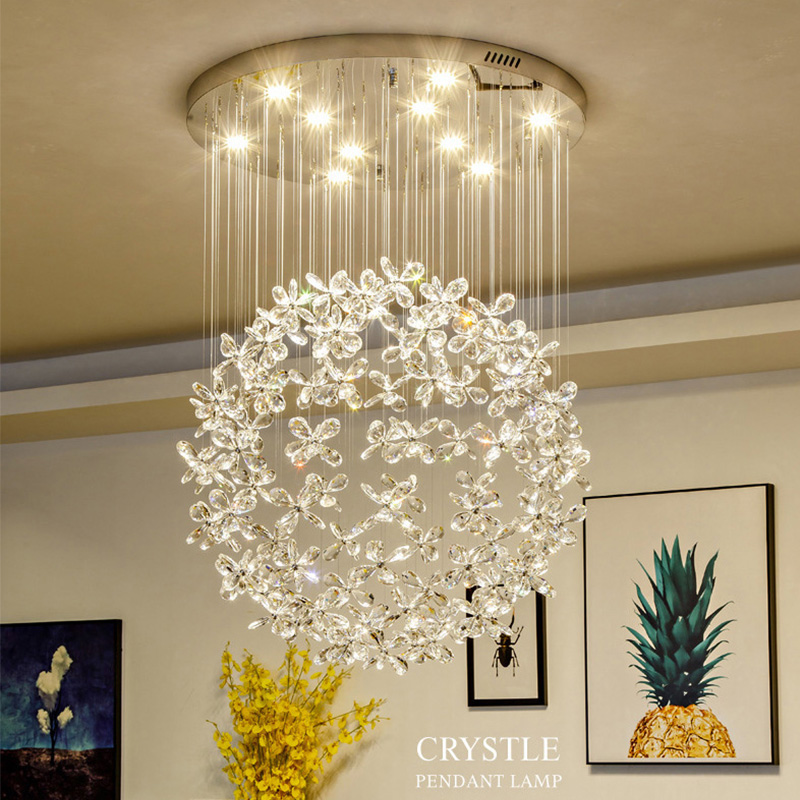 Lighting Home Decor Items - Luksusowe kryształowe żyrandole, nowoczesne lampy sufitowe,