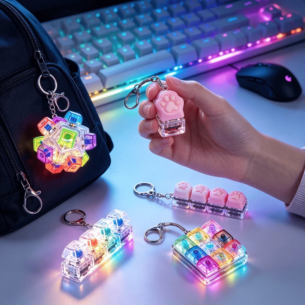 Lighting Home Decor Ideas - Brelok LED z podświetlaną klawiaturą i