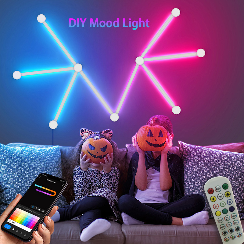 Lighting Decor Bedroom - Inteligentna lampa ścienna RGB, listwa LED