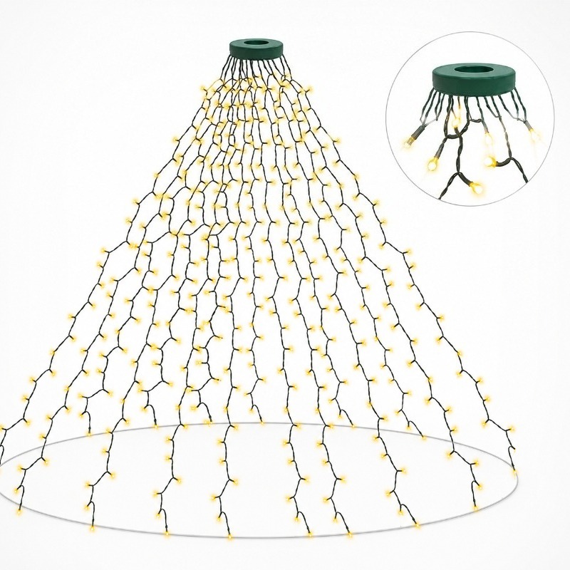Lighting Christmas Decor - Wodoodporne lampki LED USB, 8 trybów