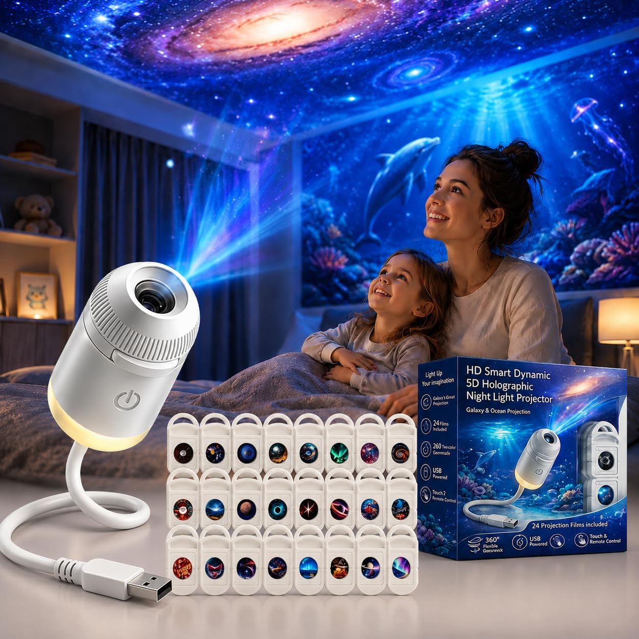 Lighting Decor Items - Projektor Nocny HD Smart Dynamic 5D