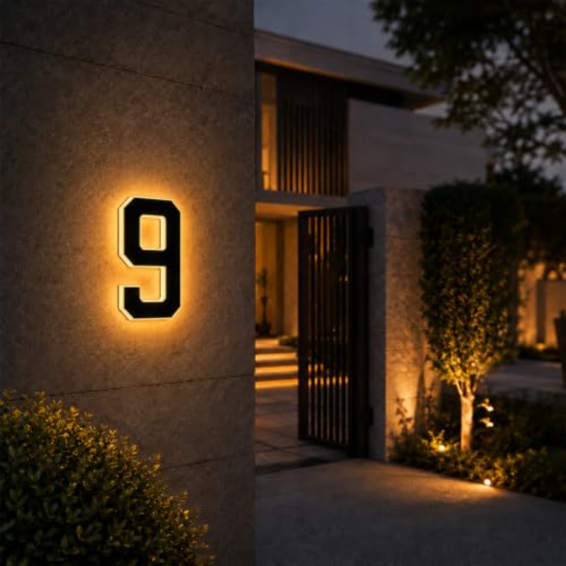 Decor Lighting Address - Solarna lampka LED do oświetlenia numeru