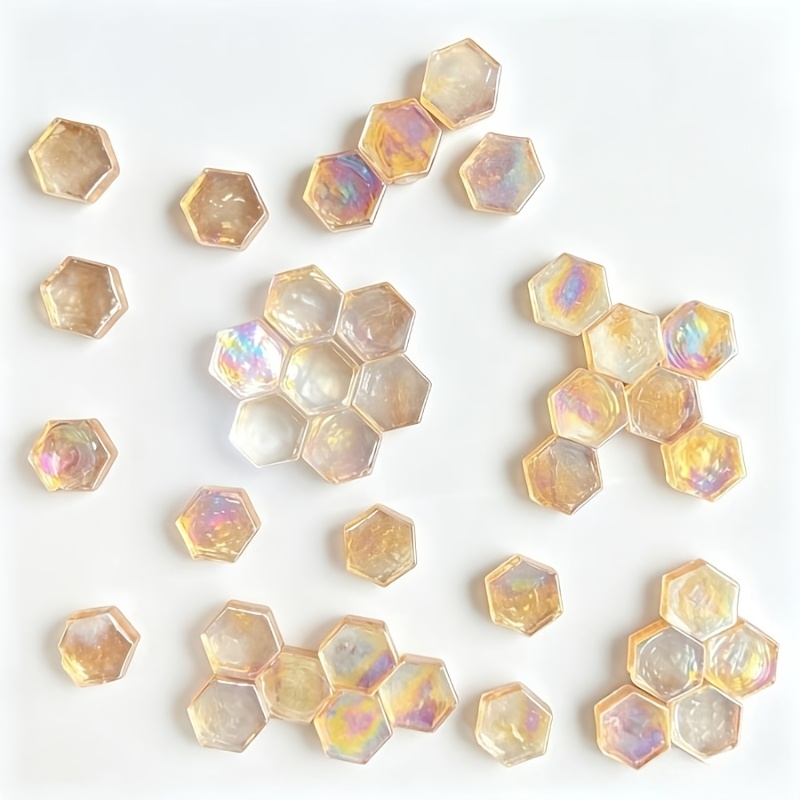 Lighting Decor Photos - 100g/Champagne Iridescent Pearl Light Sześciokątne Płytki