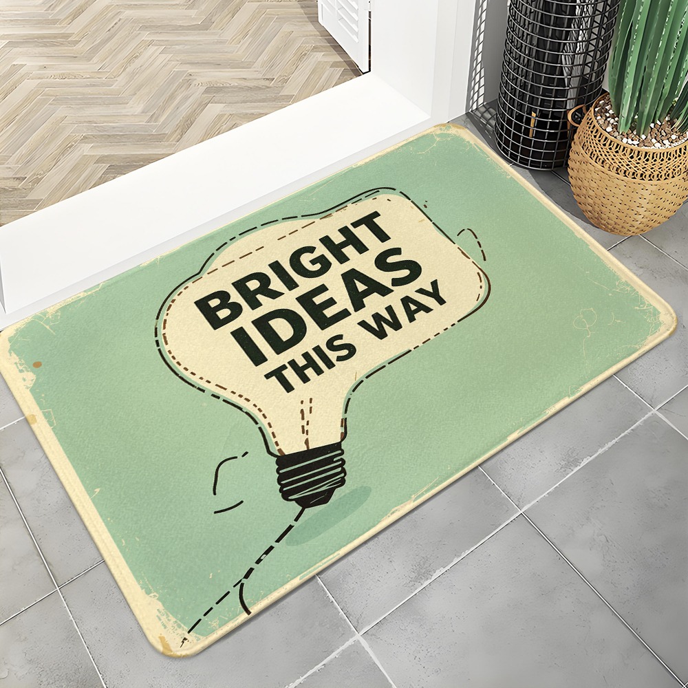 Lighting Home Decor Ideas - Wycieraczka Bright Ideas z motywem żarówki,