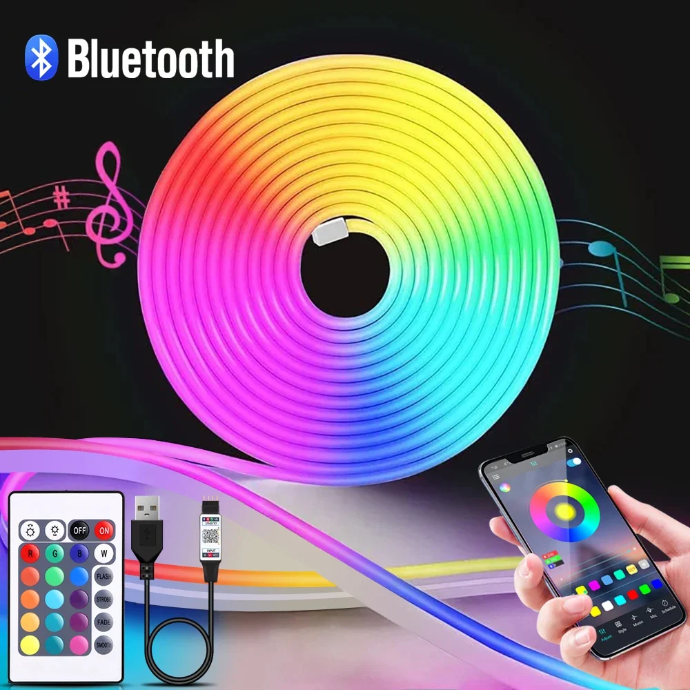 Lighting Decor Items - Taśma LED Neon RGB 1-5m, 5V