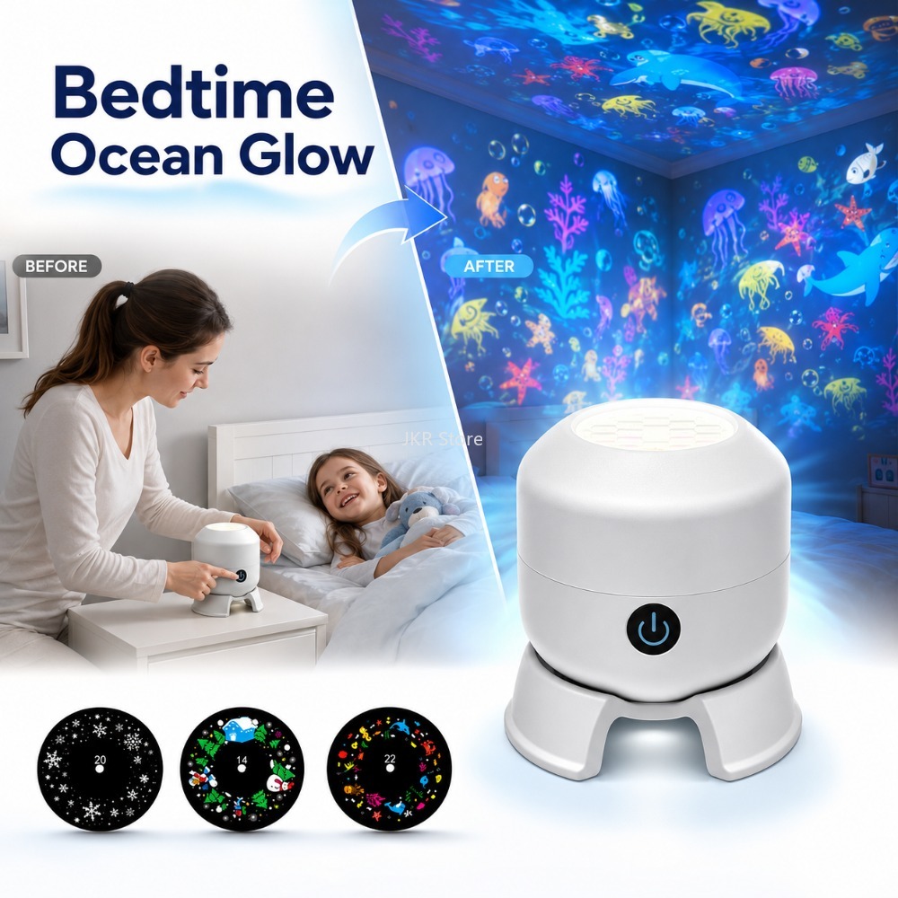 Lampa nocna LED z efektem gwie – Ambient Lighting Decor For Room recenzja i cena