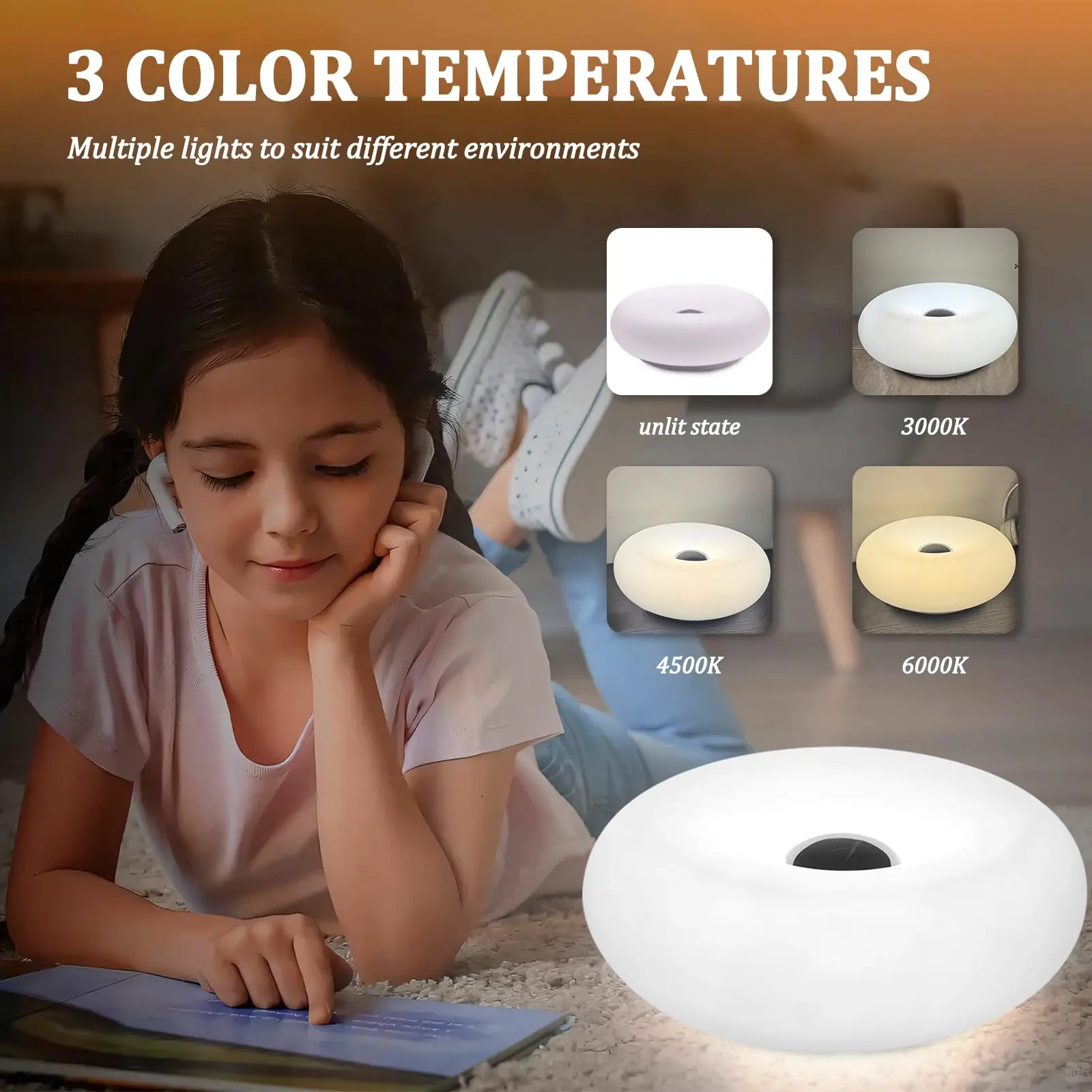 Lampa RGB w kształcie pączka,  – Ambient Lighting Decor For Room recenzja i cena