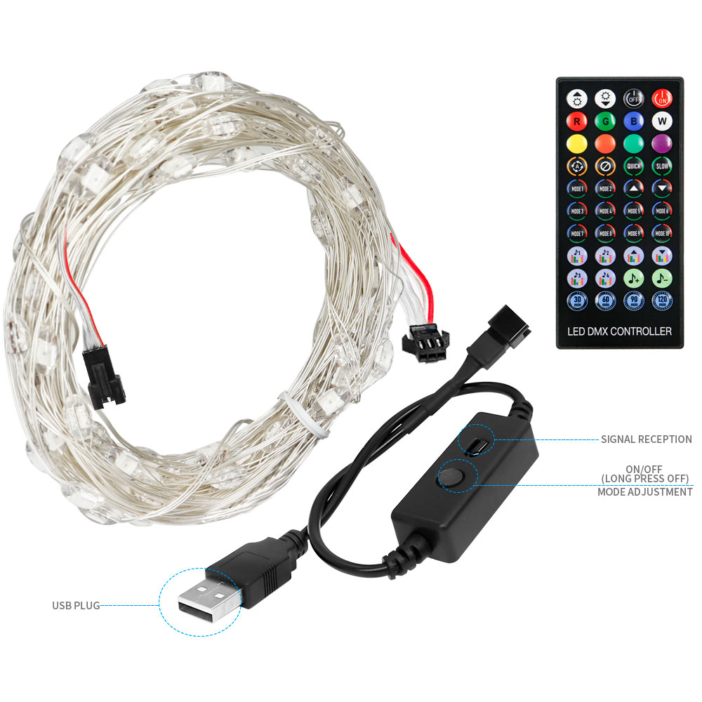 DC5V SK6812 Łańcuchy świetlne  – Decor Lighting Address recenzja i cena