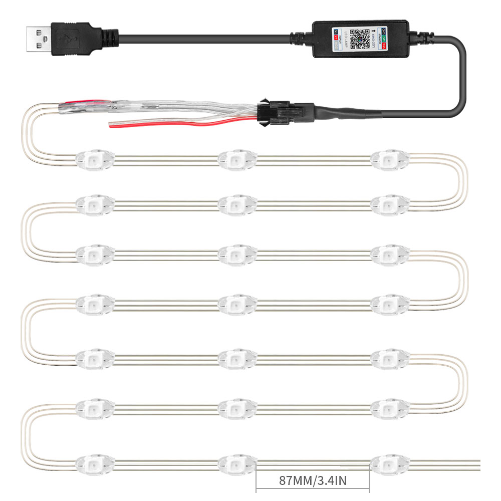 DC5V SK6812 Łańcuchy świetlne  – Decor Lighting Address recenzja i cena