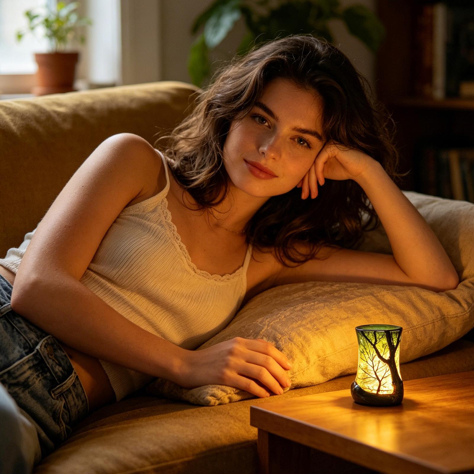Lampka nocna na stolik, lampka – Ambient Lighting Decor For Room recenzja i cena