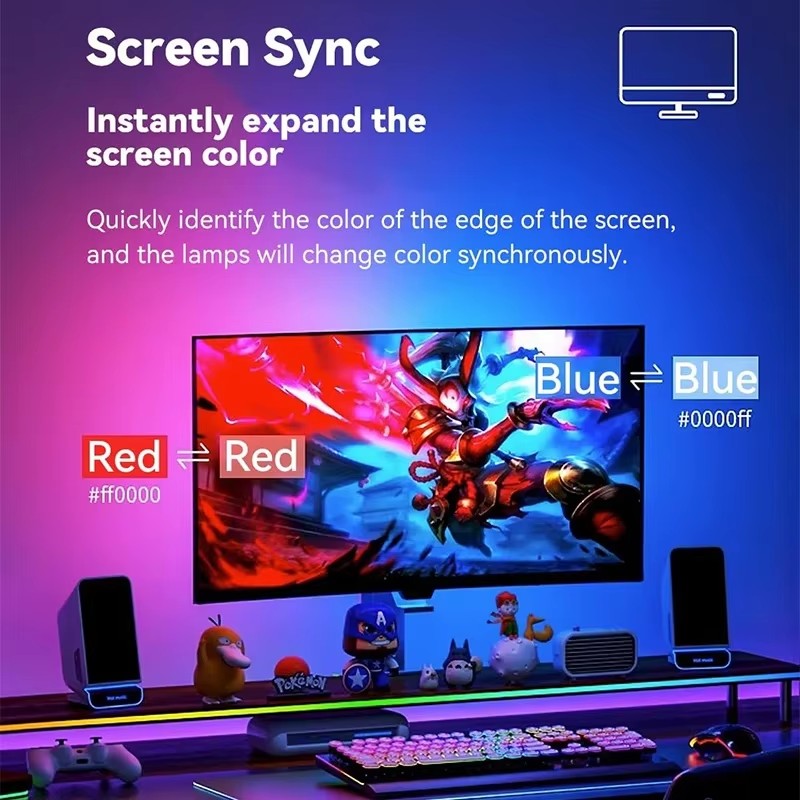 Taśma LED RGB do gier, podświe – Ambient Lighting Decor For Room recenzja i cena