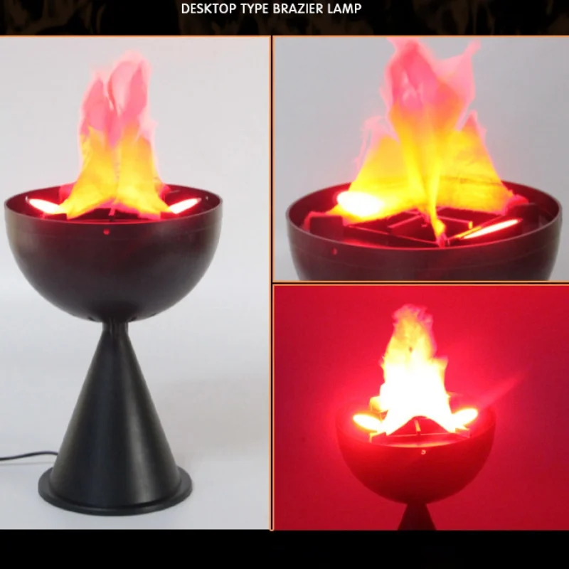Lampa 3D z efektem płomienia,  – Lighting Decor Items recenzja i cena