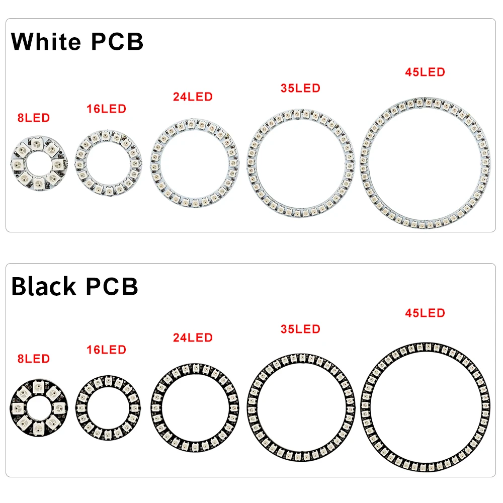 Pierścień świetlny LED RGB WS2 – Decor Lighting Address recenzja i cena
