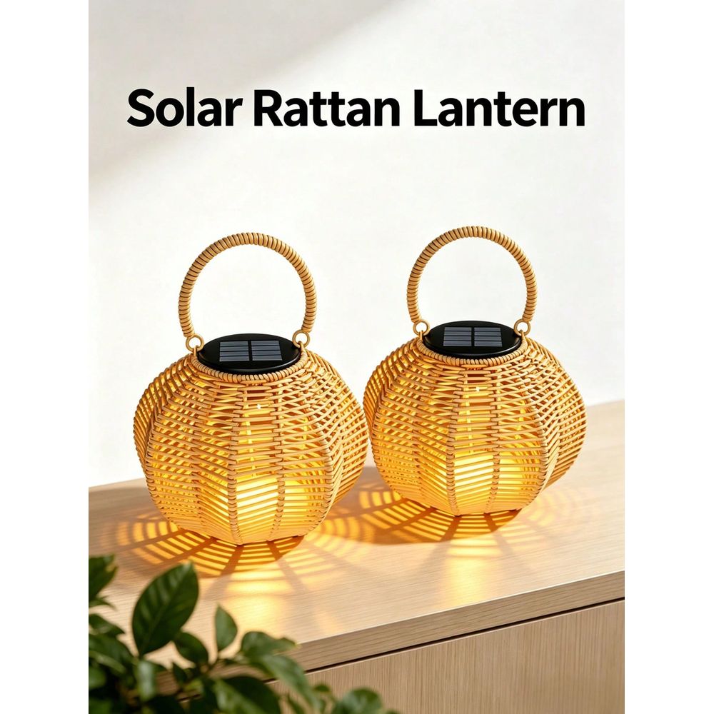 Rattanowa lampa solarna do dek – Ambient Lighting Decor For Room recenzja i cena