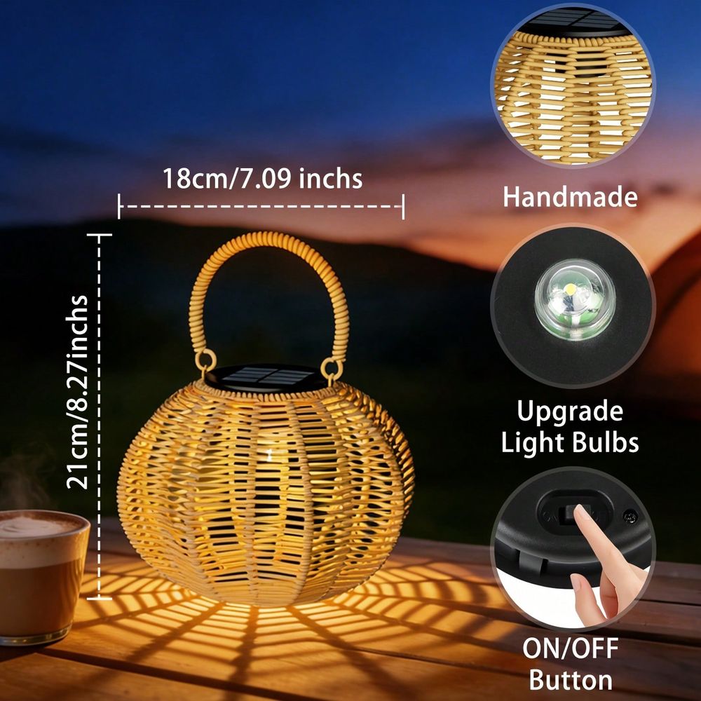 Rattanowa lampa solarna do dek – Ambient Lighting Decor For Room recenzja i cena