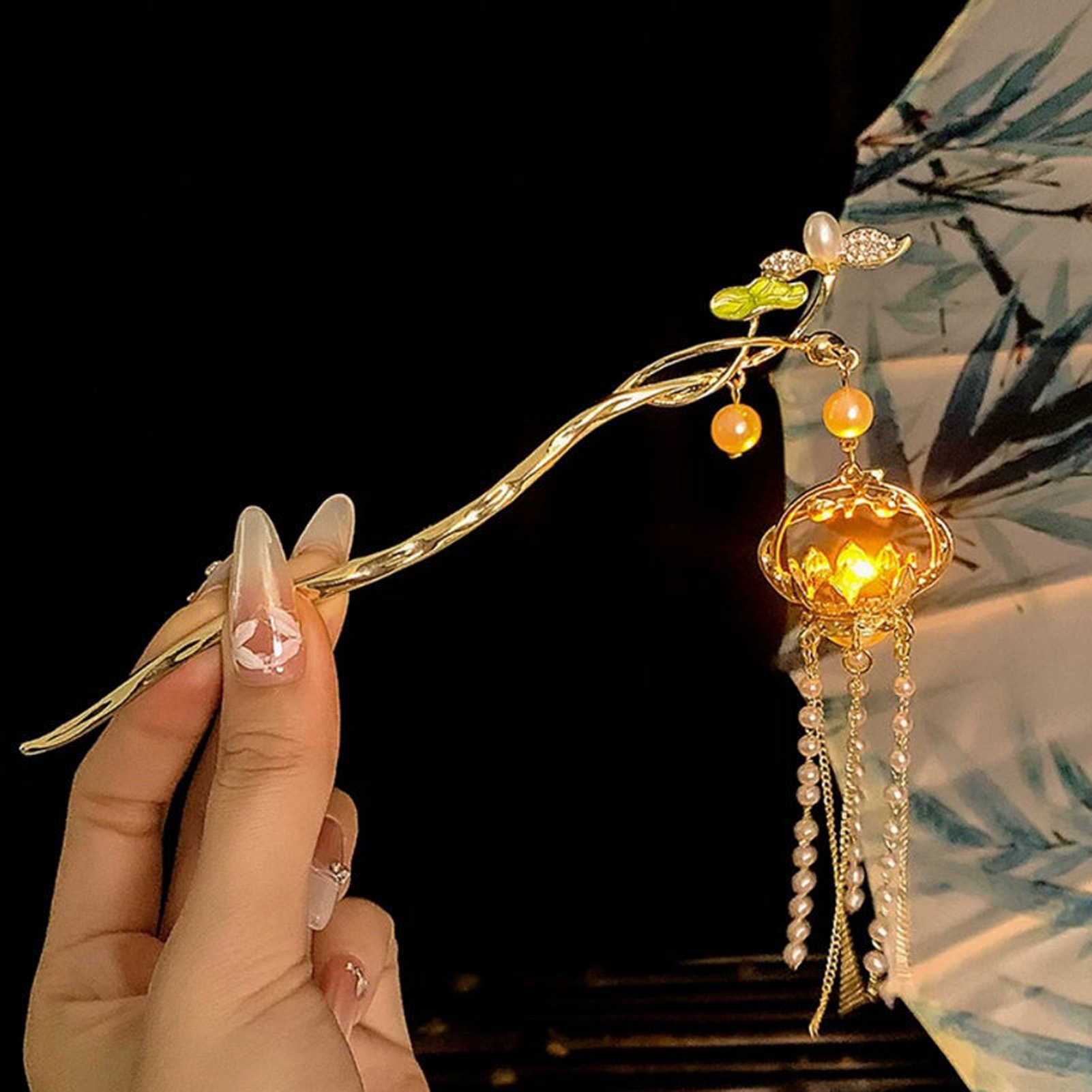 Świecący kwiat spinka do włosó – Lighting Decor Items recenzja i cena