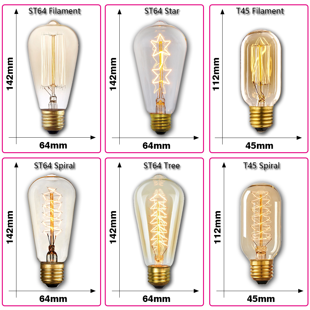 Żarówka Retro Edison E27 40W 2 – Lighting Decor Items recenzja i cena