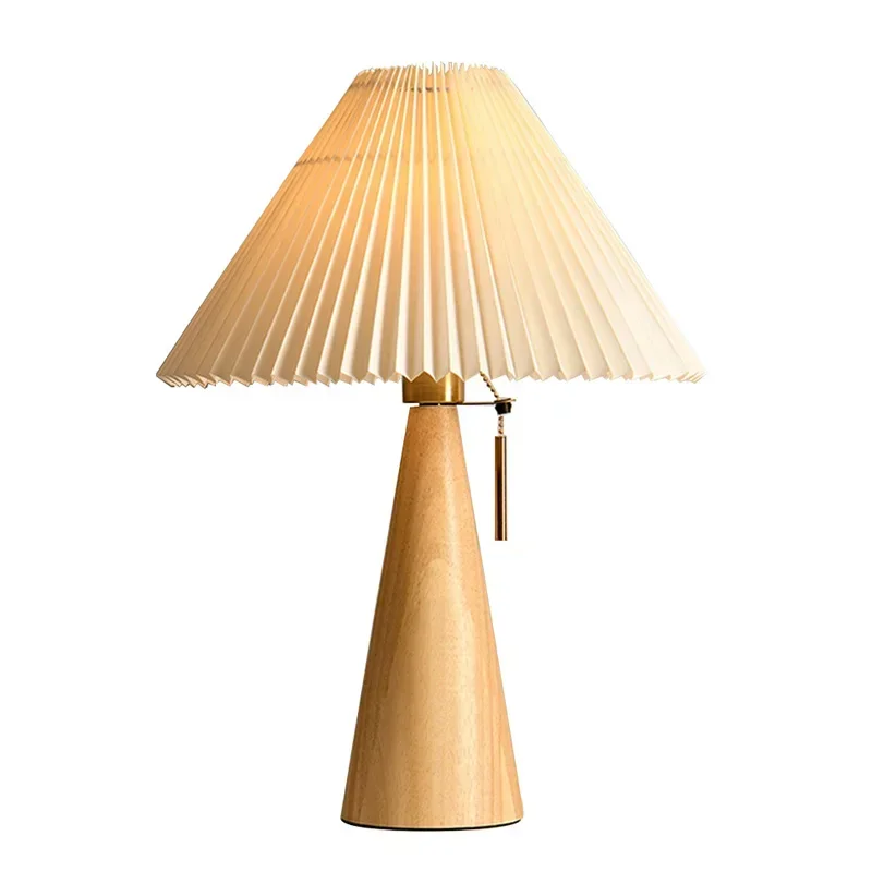 Retro Plisowana Lampa Stołowa  – Lighting Decor Bedroom recenzja i cena